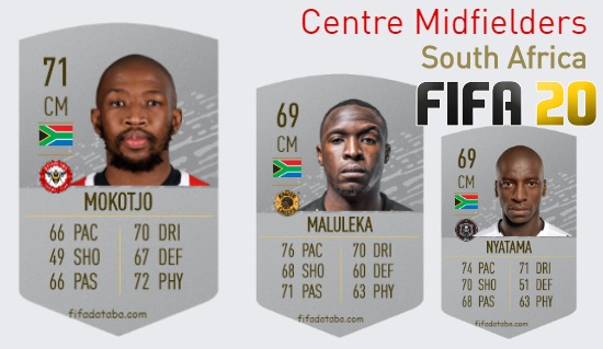 South Africa Best Centre Midfielders fifa 2020