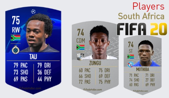 FIFA 20 South Africa Best Players Ratings