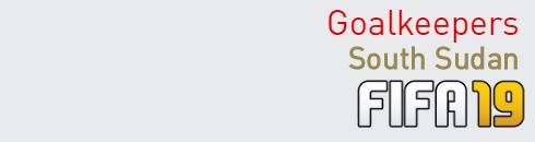 FIFA 19 South Sudan Best Goalkeepers (GK) Ratings