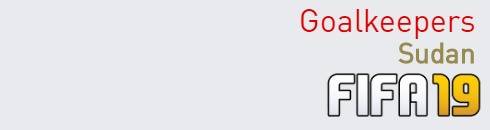 FIFA 19 Sudan Best Goalkeepers (GK) Ratings