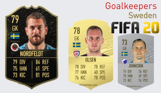 Sweden Best Goalkeepers fifa 2020