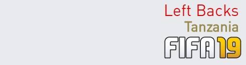 FIFA 19 Tanzania Best Left Backs (LB) Ratings