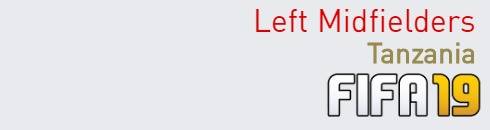 FIFA 19 Tanzania Best Left Midfielders (LM) Ratings