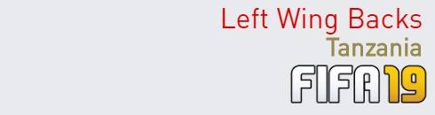 FIFA 19 Tanzania Best Left Wing Backs (LWB) Ratings