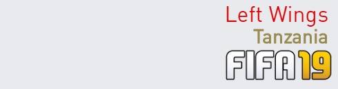 FIFA 19 Tanzania Best Left Wings (LW) Ratings