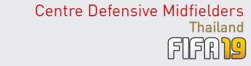 FIFA 19 Thailand Best Centre Defensive Midfielders (CDM) Ratings