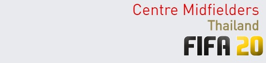 FIFA 20 Thailand Best Centre Midfielders (CM) Ratings