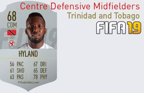 FIFA 19 Trinidad and Tobago Best Centre Defensive Midfielders (CDM) Ratings