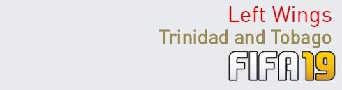FIFA 19 Trinidad and Tobago Best Left Wings (LW) Ratings