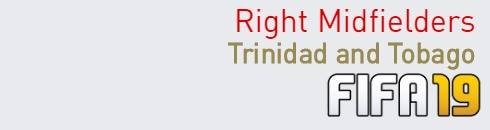 FIFA 19 Trinidad and Tobago Best Right Midfielders (RM) Ratings