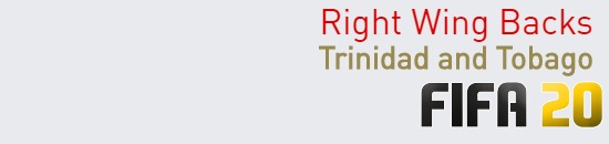 FIFA 20 Trinidad and Tobago Best Right Wing Backs (RWB) Ratings