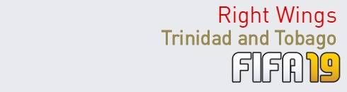 FIFA 19 Trinidad and Tobago Best Right Wings (RW) Ratings