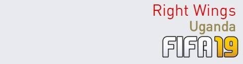 FIFA 19 Uganda Best Right Wings (RW) Ratings