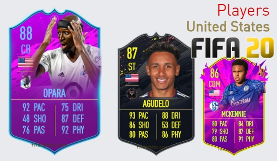 FIFA 20 United States Best Players Ratings