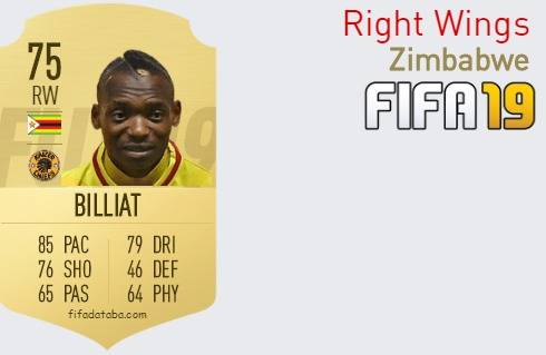 FIFA 19 Zimbabwe Best Right Wings (RW) Ratings
