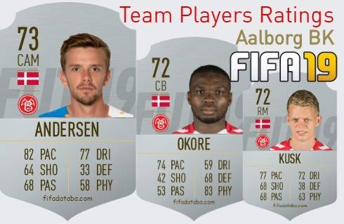 Aalborg BK FIFA 19 Team Players Ratings