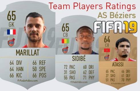 AS Béziers FIFA 19 Team Players Ratings