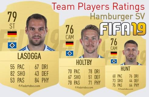 Hamburger SV FIFA 19 Team Players Ratings