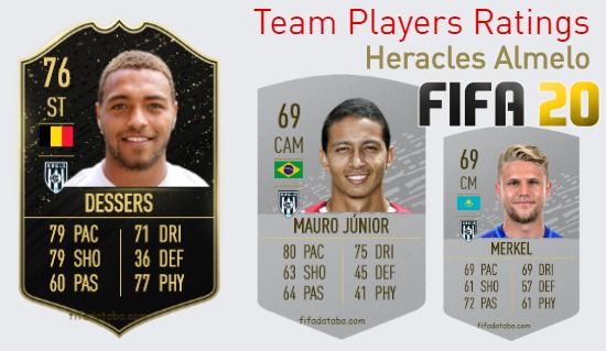 Heracles Almelo FIFA 20 Team Players Ratings