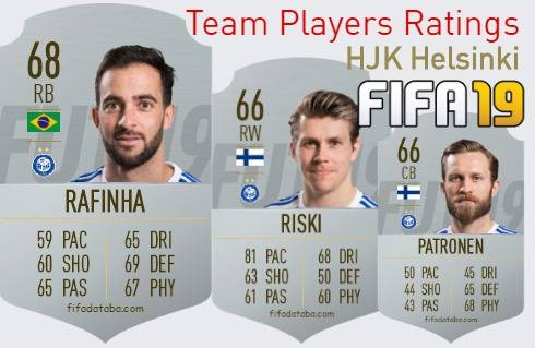 HJK Helsinki FIFA 19 Team Players Ratings