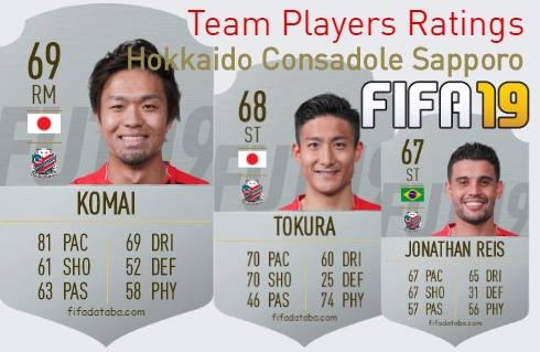 Hokkaido Consadole Sapporo FIFA 19 Team Players Ratings