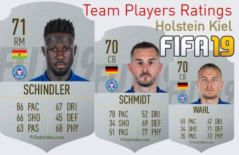 Holstein Kiel FIFA 19 Team Players Ratings