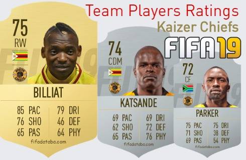 Kaizer Chiefs FIFA 19 Team Players Ratings