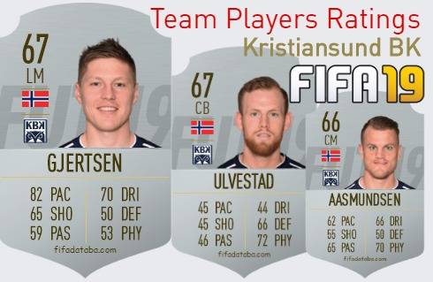 Kristiansund BK FIFA 19 Team Players Ratings