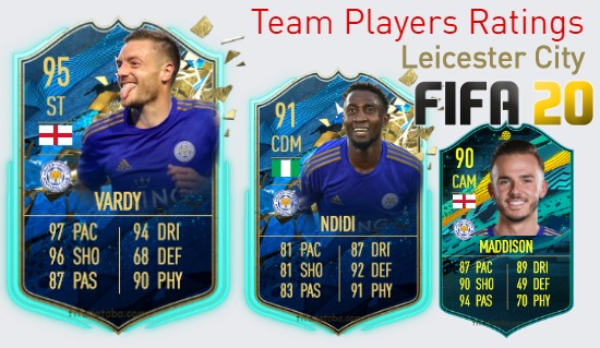 Leicester City FIFA 20 Team Players Ratings