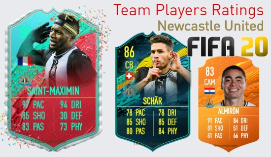 Newcastle United FIFA 20 Team Players Ratings