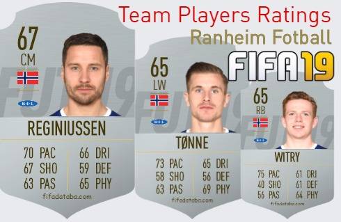 Ranheim Fotball FIFA 19 Team Players Ratings