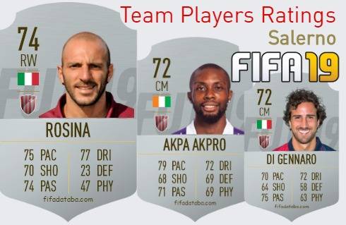 Salerno FIFA 19 Team Players Ratings