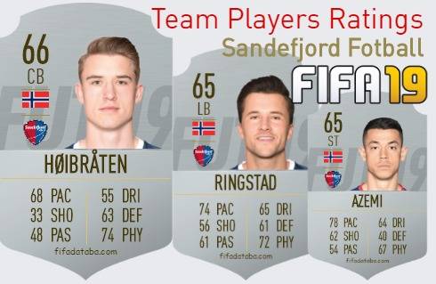 Sandefjord Fotball FIFA 19 Team Players Ratings