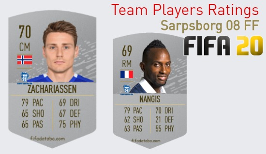 Sarpsborg 08 FF FIFA 20 Team Players Ratings