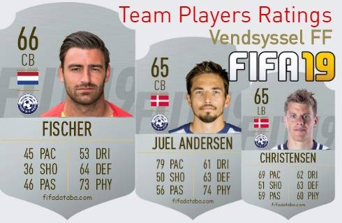Vendsyssel FF FIFA 19 Team Players Ratings
